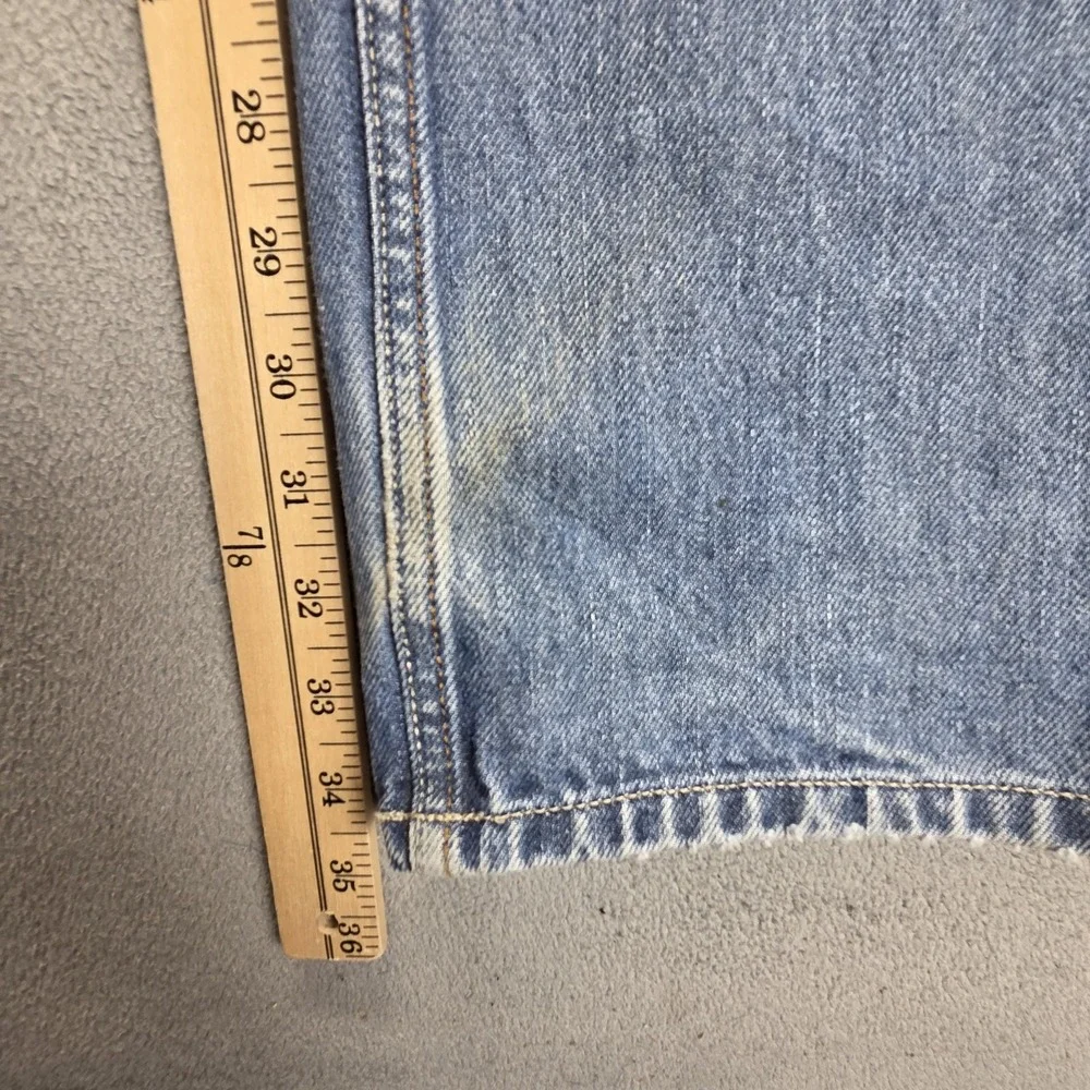Diesel Jeans Mens 32x34 Blue Larkee Regular Straight Light Wash Button Fly 0073P